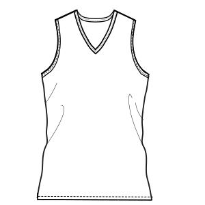 Moldes de confeccion para DAMA Remeras Camiseta basketball 7062